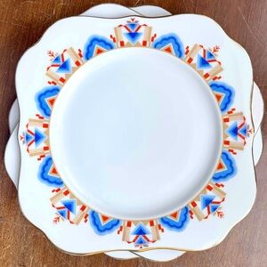 ART DECO Rosenthal China Dessert Plates Set of Six 1920s 1930s Bavaria Germany